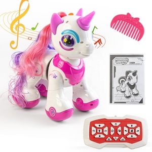 Jouet animal télécommandé interactif électrique programmable pour enfants, détection tactile, divertissement familial en intérieur, robot cheval intelligent dansant RC - Product Image 1