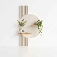 Panneau mural en WPC de style simple, résistant à l'humidité, pour la décoration intérieure