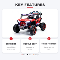 Voiture électrique tout-terrain pour enfants, buggy UTV 4x4, télécommandée, alimentée par batterie, pour les enfants de 2 à 7 ans