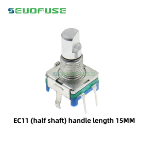 Ec11 saklar enkoder putar 15/20mm pegangan bunga Plum setengah poros 20 Bit Pulse potensiometer sinyal Digital - Product Image 3
