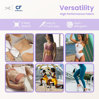 Lots de stock – Doublure de maillot de bain en nylon uni, extensible dans 4 directions, haute élasticité, récupération rapide, absorbant l'humidité, anti-boulochage, doux pour la peau
