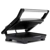 Grille-pain électrique en acier inoxydable RSC, presse à panini, machine à sandwichs, grill plat antiadhésif, sans fumée, chauffage 3D, 2000W, usage domestique