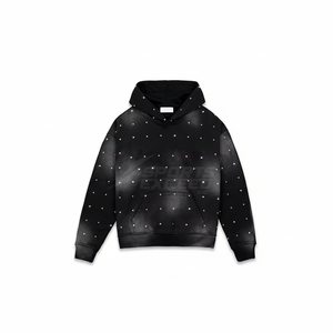 Sweat-shirts à capuche personnalisés avec strass, couleur hiver, faible MOQ, haute qualité, respirants, écologiques, pour hommes, fabriqués au Pakistan - Product Image 1