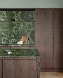 Hoja de mármol verde Victoria, estilo de diseño moderno, acabado pulido de calcita verde para decoración Interior de Hotel, forma de losa grande - Product Image 5