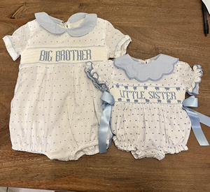 Combinaison à bulles personnalisée pour frère et sœur, vêtements pour enfants, garçons et filles, imprimé décontracté, correspondance des frères et sœurs, vêtements pour bébés - Product Image 4