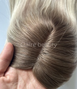 100% Alineación del estrato córneo, base superior de encaje de un solo color, accesorio para el cabello Mono Base adecuado para niñas - Product Image 3