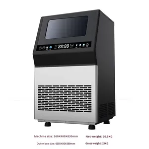 เครื่องทำน้ำแข็งขนาดใหญ่เชิงพาณิชย์ รุ่นใหม่ล่าสุด 220V 110V ผลิตน้ำแข็งได้ 50กก./70กก. อัตโนมัติเต็มรูปแบบ ผลิตในจีน - Product Image 2