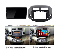 Coche Android Radios tablero Panel Dvd Video Fascia marco para 2006-2012 Toyota Rav4 coche navegación marco tablero Accesorios