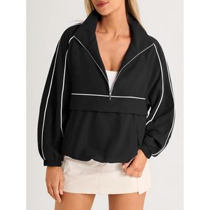 Chaqueta Cortavientos Personalizada para Mujer con Cierre de Cremallera, Ligera, UPF 50+, para Correr y Senderismo al Aire Libre, con Bolsillo - Product Image 2