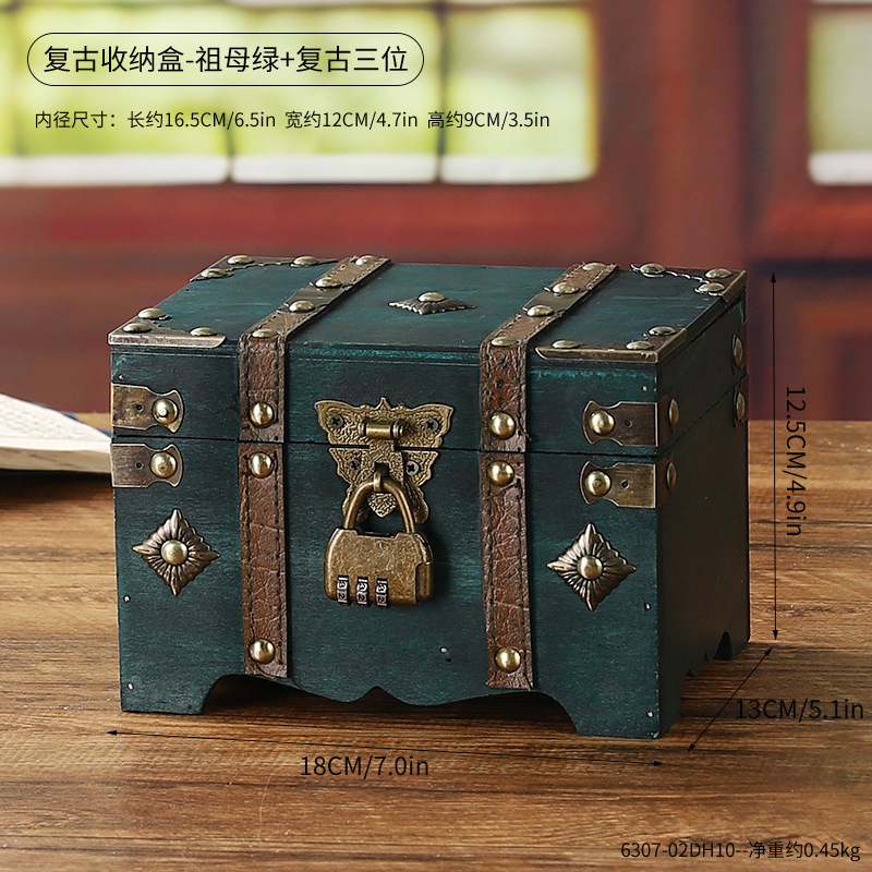 6307-02DH106307-มรกตวินเทจสามมิติ