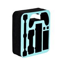Mousse moulée noire personnalisée emballage/epe/éponge outil organisateur Eva plaque découpe laser plateau insérer