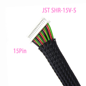 Câble assemblé JST SHR-15V-S 15 broches, pas de 1,0 mm, protection par gaine tressée, double extrémité terminée, faisceau de câblage de signal - Product Image 1