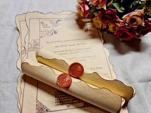 Invitation personnalisée de luxe vintage A5 pour <span class=keywords><strong>mariage</strong></span>, fête, anniversaire, fournisseur, <span class=keywords><strong>parchemin</strong></span> avec enveloppe - Product Image 5