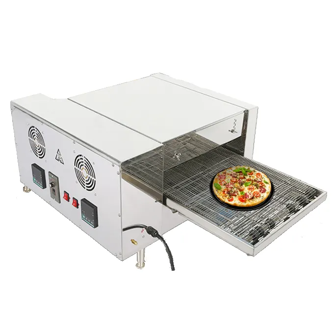 Commerciële Multifunctionele Keten Type Pizza Oven Voor Pizzeria En Western Restaurant
