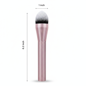 <span class=keywords><strong>Pinceau</strong></span> de maquillage rose clair à manche en aluminium, <span class=keywords><strong>pinceau</strong></span> pour <span class=keywords><strong>blush</strong></span> liquide ou crème, <span class=keywords><strong>pinceau</strong></span> pour fond de teint - Product Image 4