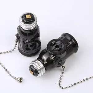 Factory Direct Supply High Quality E26 226 Bakelite Plastic Lamp Holders With Chain And Lamp Socket E26 Lamp Holder