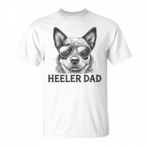 Camiseta Australian Cattle Dog Heeler Dad para hombre, color blanco, 100% algodón - Product Image 2