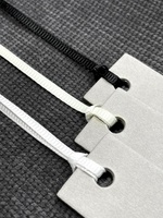 Lanière tissée en PET haut de gamme avec logo personnalisé, étiquette de vêtement pour sacs et chaussures, personnalisation universelle d'étiquettes de marque