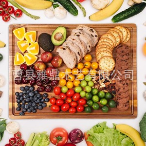 Bandeja de Madera de Acacia Rectangular, Diseño Minimalista, Tabla de Cortar Resistente para Fiestas y Uso Doméstico, Plato para Filetes - Product Image 5