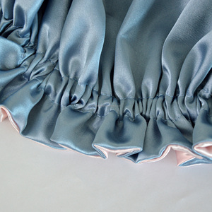 <span class=keywords><strong>Bonnet</strong></span> de nuit en satin à large bande élastique pour cheveux bouclés, couleurs unies, faible MOQ, pour femmes, <span class=keywords><strong>bonnet</strong></span> de nuit soyeux pour cheveux, 30 couleurs - Product Image 6