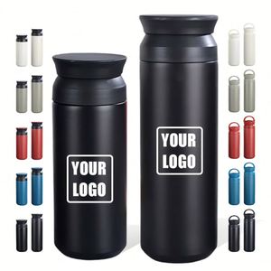 Termos Personalizados de 350 ml y 500 ml con Aislamiento al Vacío para Estudiantes, Tazas de Regalo, Botella de Agua de Acero Inoxidable, Tazas de Café Creativas y Sencillas - Product Image 1