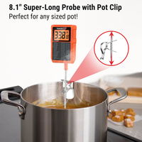 ThermoPro TP510 Thermomètre de cuisine numérique étanche Fabriqué en plastique durable