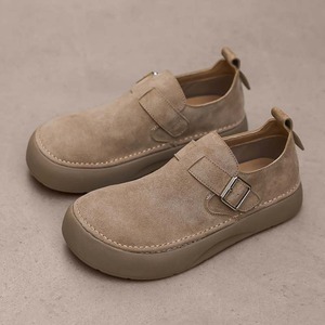 Zapatos retro todo en uno con hebilla para hombre, estilo nuevo de primavera/verano, mocasines casuales y versátiles de tacón bajo de una sola pieza. - Product Image 1