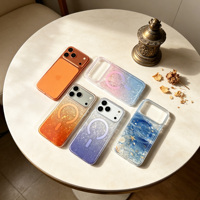 Funda de Lujo con Purpurina de Alta Calidad para Teléfono Móvil, Marco de Cámara Brillante con Degradado para iPhone 17 16 15 14 13 Pro Max