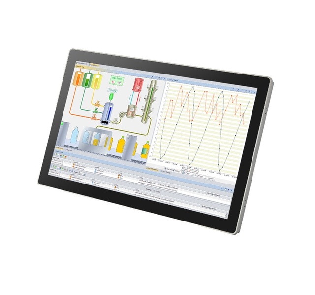 Factory Cheap 21.5 Inch Industrial Embedded All in One PC Capacitive Resistive Touch Screen Aluminum Industrial Panel Tablet Pc