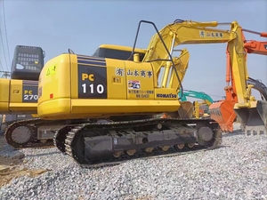 Excavatrice sur chenilles Komatsu PC110 de 11 tonnes |   Mini-pelleuse d'occasion fabriquée au Japon |   Excavatrice d'occasion pour travaux utilitaires - Product Image 2