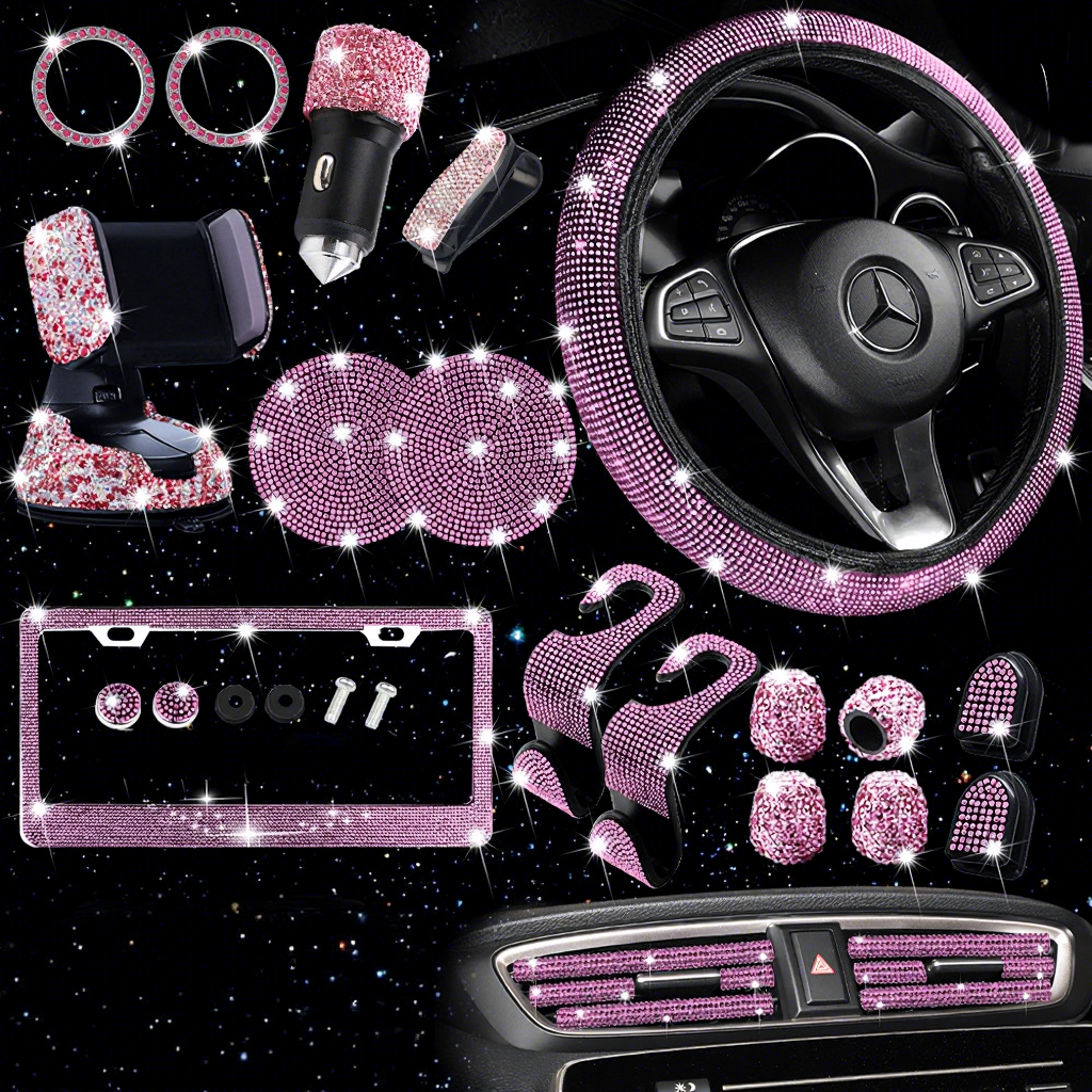 Ensemble de 27 pièces - diamant rose