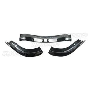 <b>Car</b> Front Bumper Lip <b>for</b> Chrysler 300 C S SRT 2016-2023 <b>Diffuser</b> Splitter Spoiler Body Kit Protector Glossy Black Carbon Fiber - Product Image 2