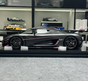 Modelo de Coche Frontiart 1/12 <span class=keywords><strong>Koenigsegg</strong></span> <span class=keywords><strong>One</strong></span> 1 Rosa de Resina de Carbono Impreso en 3D de Alta Calidad y Detallado para Exhibición/Exhibición - Product Image 2