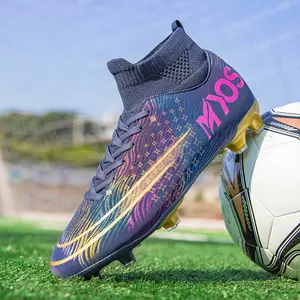Zapatos de fútbol profesional TF para interiores y exteriores para hombres, botas de fútbol para césped personalizadas más vendidas