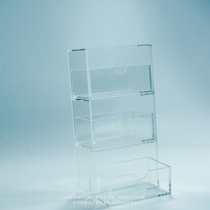 Hot Selling for Modern Clear Design Acrylic 3-Tier <b>Magic</b> the Gathering for Proxy Card Storage Stand - Product Image 3