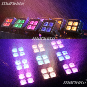 Projecteur LED PAR étanche IP65 4*20W RGBW haute luminosité, contrôle sans fil DMX Wifi via application, éclairage de scène pour DJ et soirées - Product Image 2