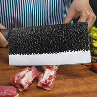 Couteau de cuisine spécial chef, forgé à la main, en acier inoxydable série 4cr13, double usage pour hacher et trancher, idéal pour couper les os