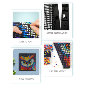 Kit <span class=keywords><strong>de</strong></span> loisirs créatifs <span class=keywords><strong>de</strong></span> Noël en gros <span class=keywords><strong>de</strong></span> l'usine <span class=keywords><strong>de</strong></span> Shenzhen : <span class=keywords><strong>Perles</strong></span> <span class=keywords><strong>à</strong></span> fusion sans repassage sur toile maillée pour enfants - Product Image 4