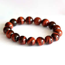 NIEN สร้อยข้อมือร้อยลูกปัดตาเสือ,สร้อยข้อมือหินเครื่องประดับแฟชั่น8มม. 10มม. 12มม. ทำจากผ้าฝ้ายปรับขนาดได้ทำด้วยมือธรรมชาติสำหรับทุกเพศ - Product Image 4