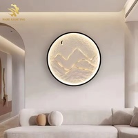 Appliques murales modernes style Lune Blanche, LED décoratives attrayantes pour intérieur, corps en plâtre, installation en saillie