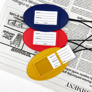 Bolsa de Viaje de Cuero, Etiquetas para Maletas, Etiquetas de Equipaje con Diseño de Anime, Etiquetas de Equipaje de PU para Sublimación - Product Image 1