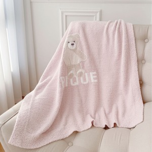 Nouvelle <span class=keywords><strong>couverture</strong></span> pour bébé en <span class=keywords><strong>laine</strong></span> douce et moelleuse, motif petit ours, chaude, douce pour la peau, toute saison - Product Image 5