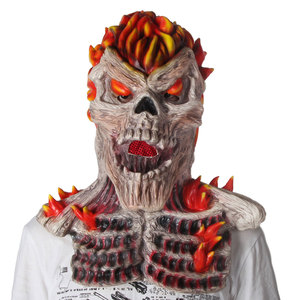 Máscara De Calavera De Boca Movible Para Halloween, Cosplay De Horror, Esqueleto Sangriento, Asesino, Demonio, Casco De Plástico, Accesorios De Disfraces De Fiesta De Casa Encantada | En Línea