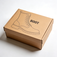 Boîte à chaussures en carton rigide de haute qualité, emballage en papier kraft, boîte à chaussures personnalisée, boîte à chaussures pour baskets, bottes, chaussures pour femmes