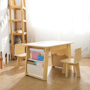 Juego de escritorio y silla de pizarra y escritura multifuncional para niños para dormitorio, sala de estar, uso escolar - Product Image 3