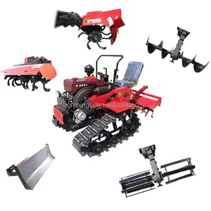 Suministro directo de fábrica Cultivador agrícola Cultivador rotativo Agrícola 25-35 HP Mini Tractor sobre orugas Tractor pequeño a la venta