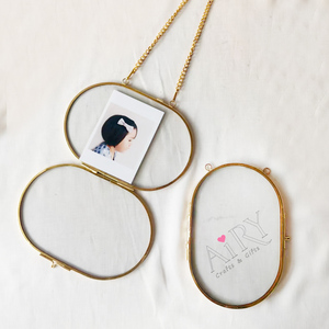 Airy Artisan Brass Eco-Friendly <strong>Photo</strong> <strong>Frames</strong> Heirloom Wedding Display Geometric Glass Pressed Flower Birthday Party Mother's Day - Product Image 1