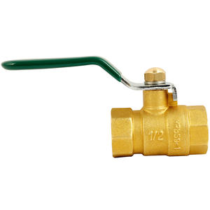 Brass Double Internal Thread Ball Valve 2/3/4/6 Point Long Handle Thickened Copper Water <b>Heater</b> DN25/32/40/50 Angled Structure - Product Image 1