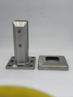 Supports de balustrade en verre sans cadre en acier inoxydable, réglables, résistants à la rouille, design moderne pour balcon, escalier, villa, clôture de piscine