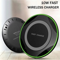 Support de chargeur sans fil portable double 10W/15W à charge rapide, station d'accueil 3-en-1 avec protection OTP, sortie PD 3.0 5V/2A 9V/2A pour téléphone portable CE/FCC